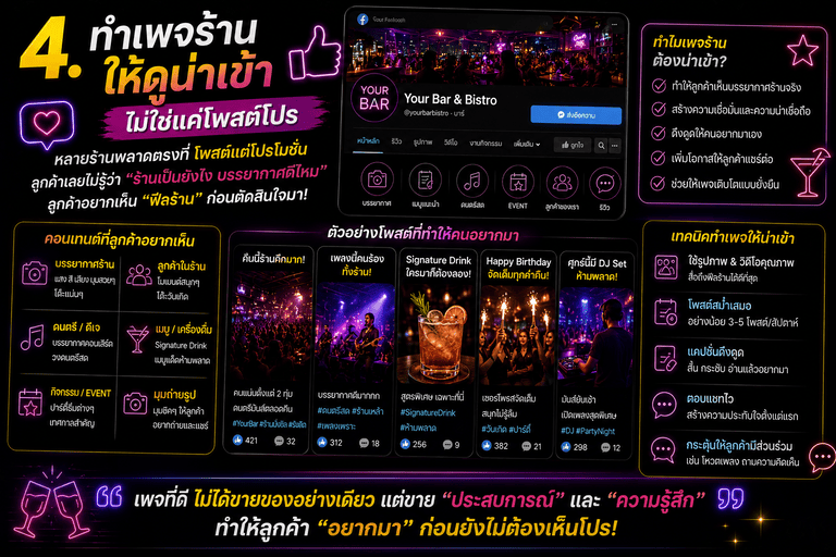  ทำเพจร้านให้ดูน่าเข้า ไม่ใช่แค่โพสต์โปร